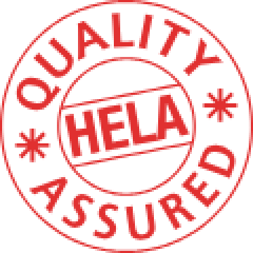HELA quality assurance emblem